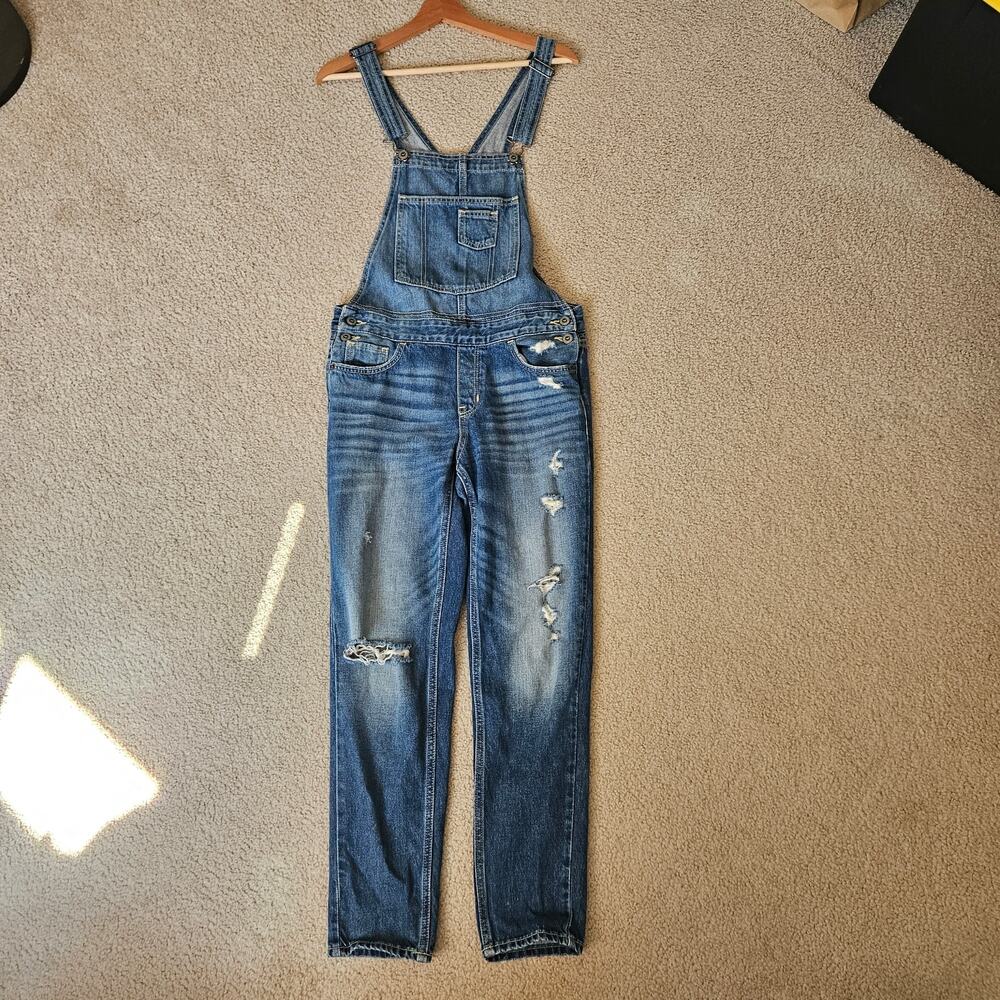 Hollister High Rise Boyfriend Fit Overalls Small